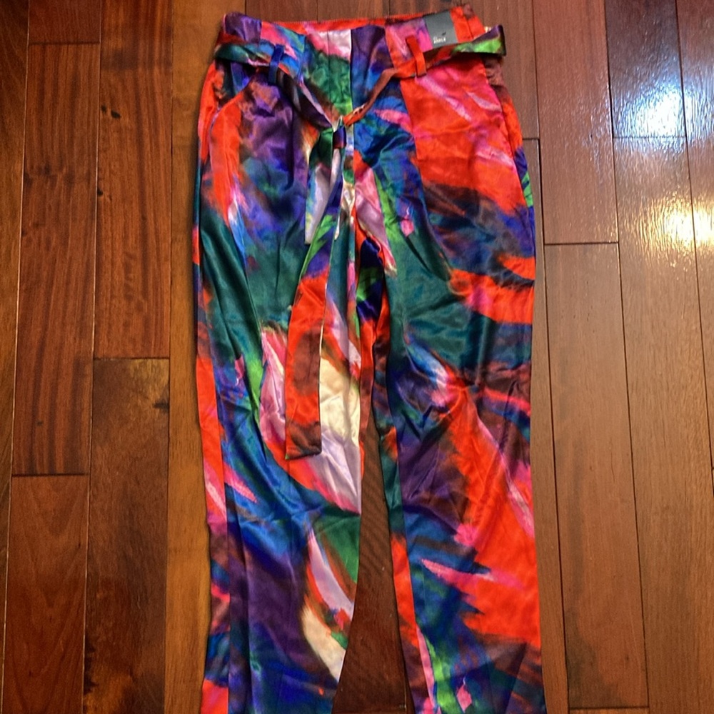 Vibrant Colorful Silky Holiday Pants